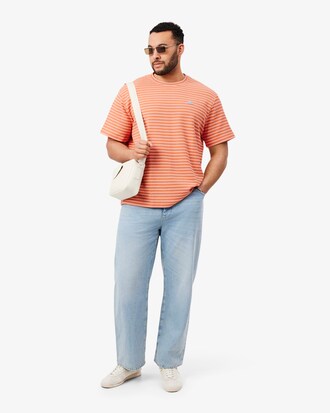 Camiseta de algod&oacute;n de rayas con textura