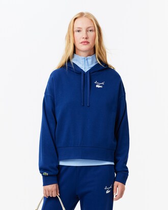 Sudadera con capucha de felpa con logotipo