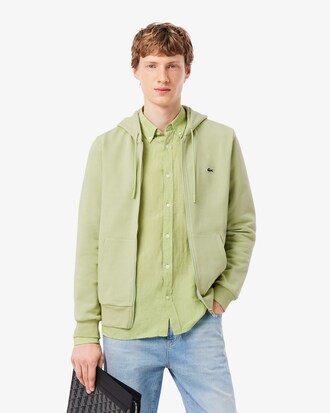 Sudadera de felpa con cremallera de corte cl&aacute;sico