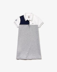 Vestido polo de ni&ntilde;a Lacoste SPORT French Open Edition color block
