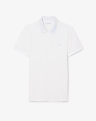Polo Commuter de piqu&eacute; de corte ajustado con detalles de marca de jacquard