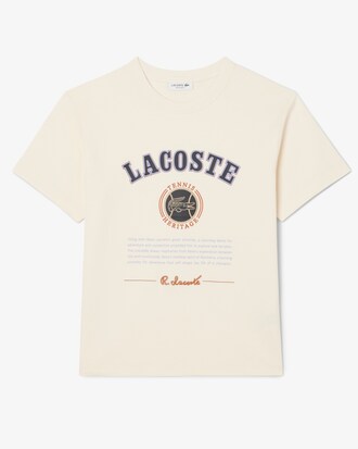 Camiseta estampada de interlock de corte ajustado