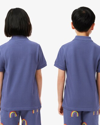 Polo de petit piqué con detalles de encaj