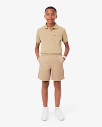 Pantal&oacute;n corto chino de sarga de algod&oacute;n el&aacute;stico
