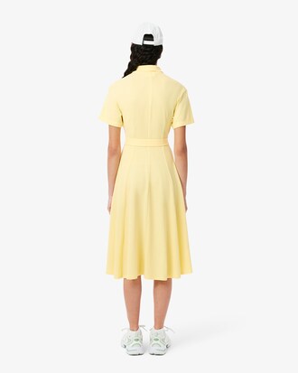 Vestido polo con vuelo de minipiqué