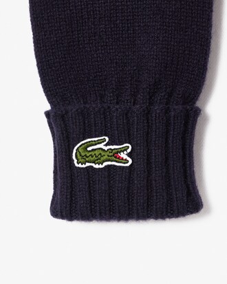 Guantes de punto jersey de lana