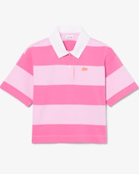 Polo de rugby oversized de algod&oacute;n de rayas