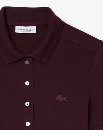Polo de mujer Lacoste en piqu&eacute; de algod&oacute;n stretch