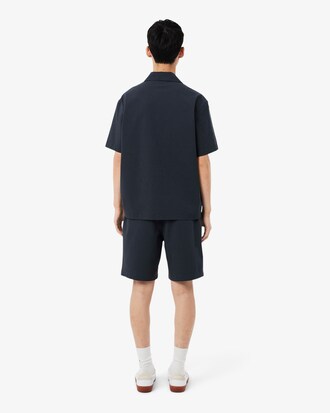 Pantal&oacute;n corto de seersucker de algod&oacute;n