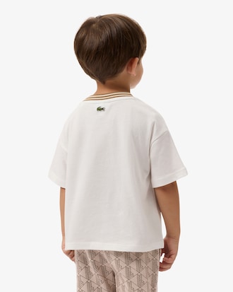 Camiseta de algod&oacute;n con detalles de marca Lacoste