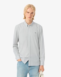 Camisa de pinpoint de rayas de corte regular