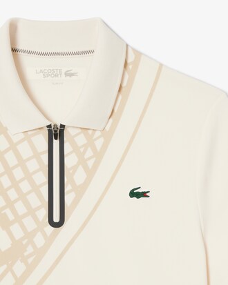 Polo de tenis estampado de corte ajustado Ultra-Dry