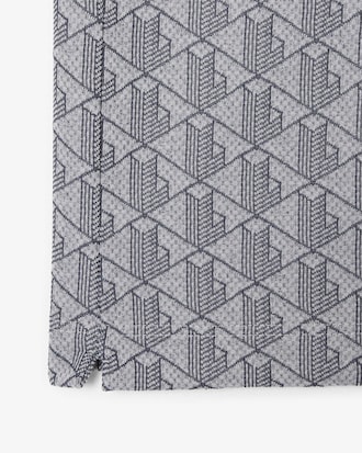 Polo de jacquard de corte cl&aacute;sico con monograma