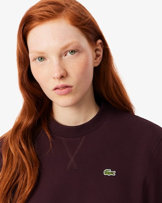 Sudadera de cuello redondo de piqu&eacute; de corte holgado