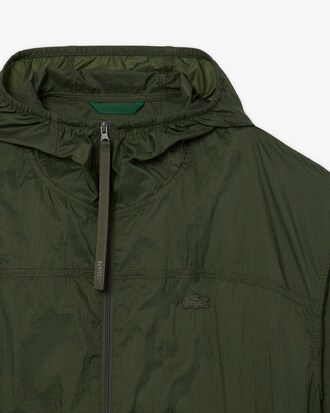Chaqueta de nailon hidrófuga plegable