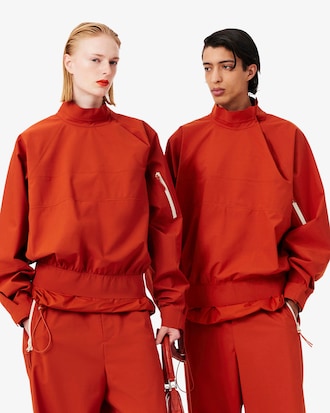 Chaqueta popover de tafet&aacute;n t&eacute;cnico Runway