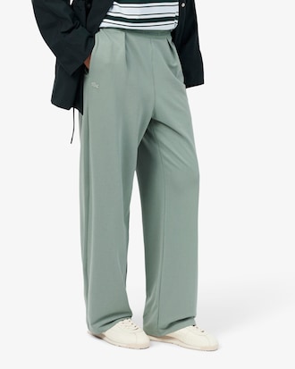 Pantal&oacute;n de loungewear de felpa con corte ancho
