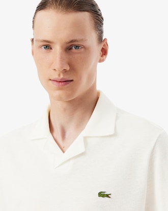 Polo de corte cl&aacute;sico mezcla de algod&oacute;n y lino