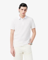 Polo Commuter de piqu&eacute; de corte ajustado con detalles de marca de jacquard