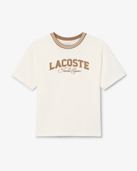 Camiseta de algod&oacute;n con detalles de marca Lacoste