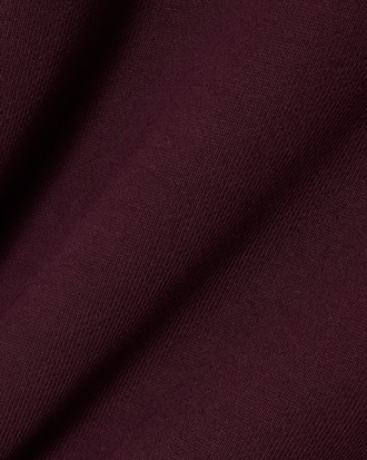 Sudadera de cuello redondo de felpa con bordado