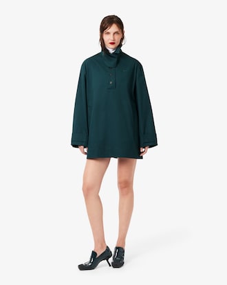 Mini vestido de sarga oversize Runway