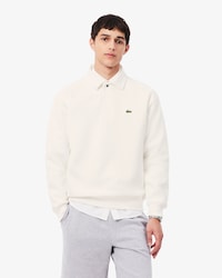 Sudadera de piqu&eacute; con cuello polo