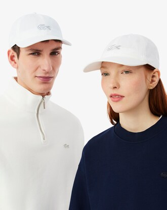 Gorra de sarga de algod&oacute;n con insignia