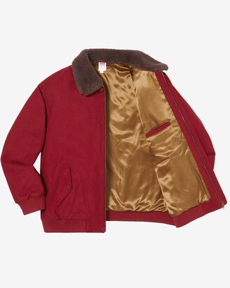 Chaqueta b&oacute;mber unisex Lacoste x Supreme&reg; en lana