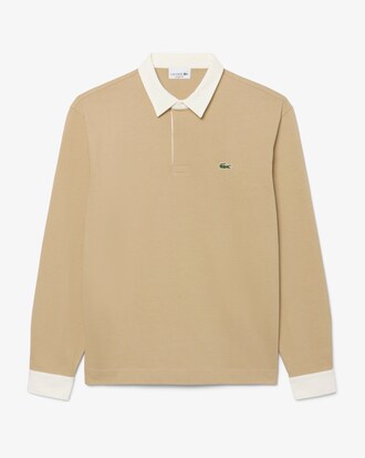 Polo de rugby de punto jersey de corte holgado