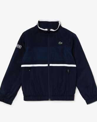 Ch&aacute;ndal de ni&ntilde;o Lacoste SPORT Tennis con panel de malla