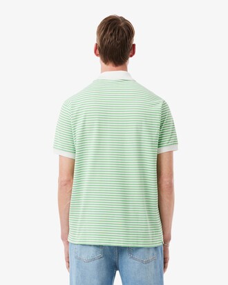 Polo de corte clásico de petit piqué de rayas L.12.12