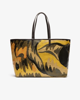 Bolso tote grande de mujer Robert George en lona estampada revestida