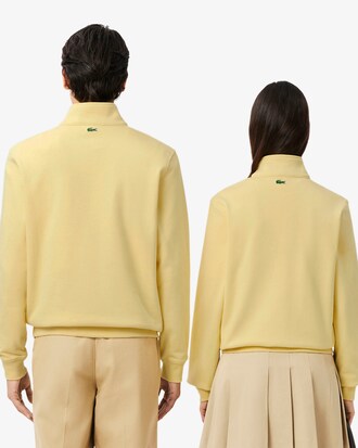 Sudadera estampada con cuello alto y cremallera