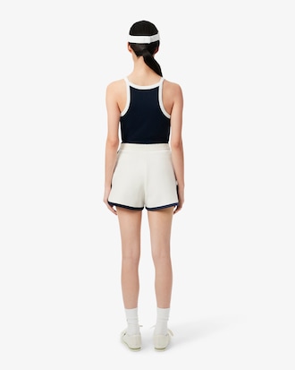 Pantalón corto de piqué elástico clásico de tenis
