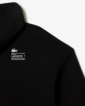 Sudadera con capucha corta de algodón