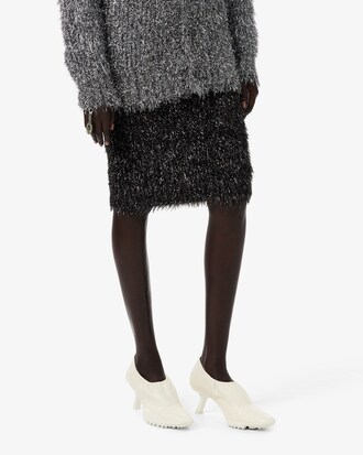 Falda de punto de lúrex Runway