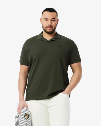 Polo de corte clásico Paris con cuello abierto