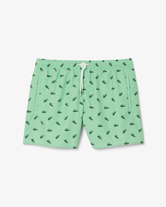 Short de baño con estampado de cocodrilo