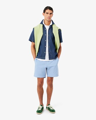 Polo de corte cl&aacute;sico de petit piqu&eacute; con detalle bordado