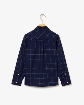 Camisa de niño en franela de cuadros