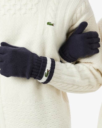 Guantes de punto jersey de lana