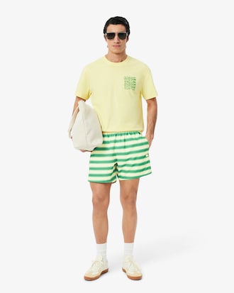 Short de baño de rayas