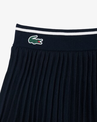 Falda plisada de tenis retro de interlock
