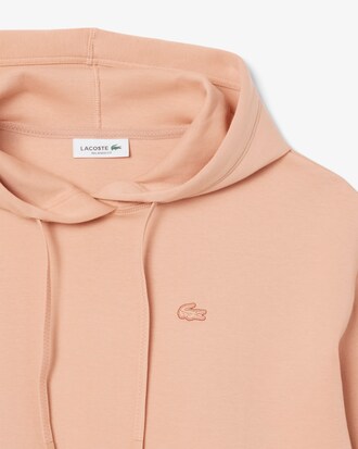 Sudadera con capucha corta de algodón