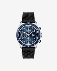 Reloj Neoheritage de silicona negra con cronógrafo