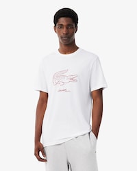 Camiseta de loungewear de algod&oacute;n estampado