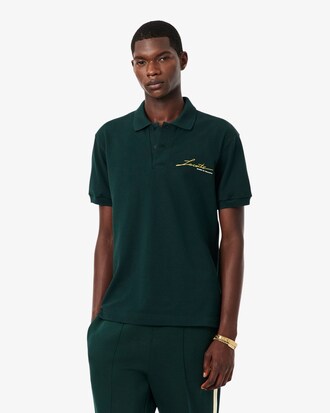 Polo de piqu&eacute; de corte cl&aacute;sico de fabricaci&oacute;n francesa