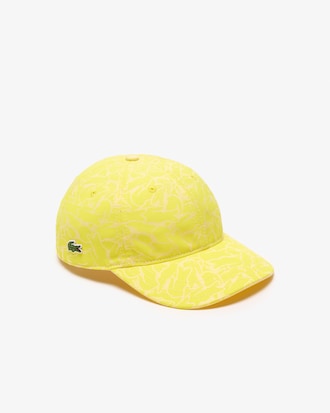 Gorra de sarga con estampado de cocodrilo
