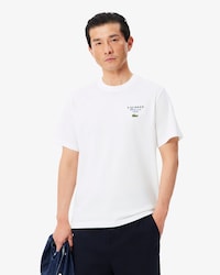 Camiseta de punto jersey con bordados y estampados de tenis